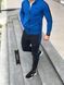 Чоловічий спортивний костюм Nike синій Комплект Найк Кофта на змійці Штани Seas-15 фото 1