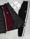 Мужской костюм Fred Perry с лампасами бордовый Комплект Фред Перри Жилетка Хар-546 фото 3