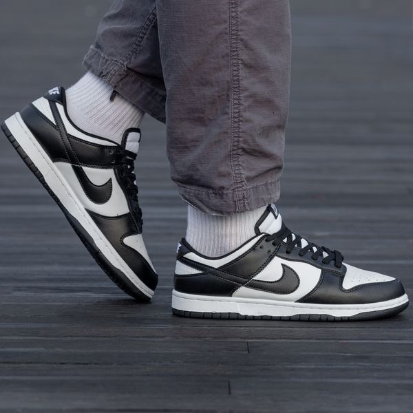 Чоловічі кросівки Nike SB Dunk Low чорно-білі In-1104 фото
