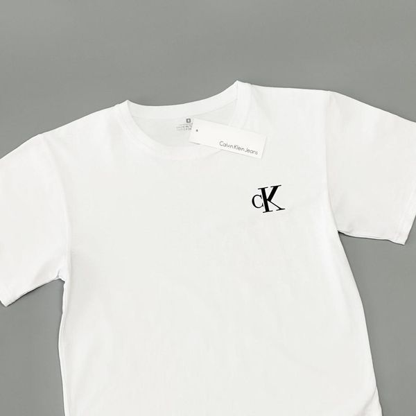Чоловіча футболка Calvin Klein біла бавовняна Теніска Кельвін Кляйн Will-0106 фото