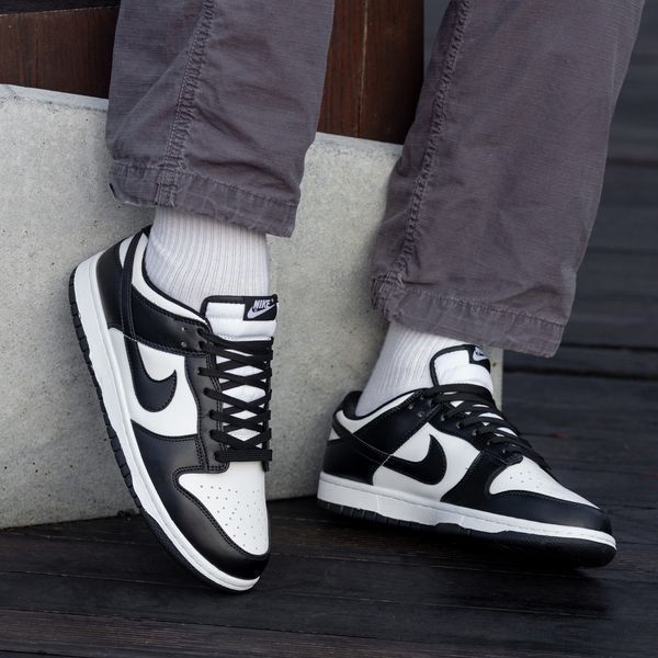 Чоловічі кросівки Nike SB Dunk Low чорно-білі In-1104 фото