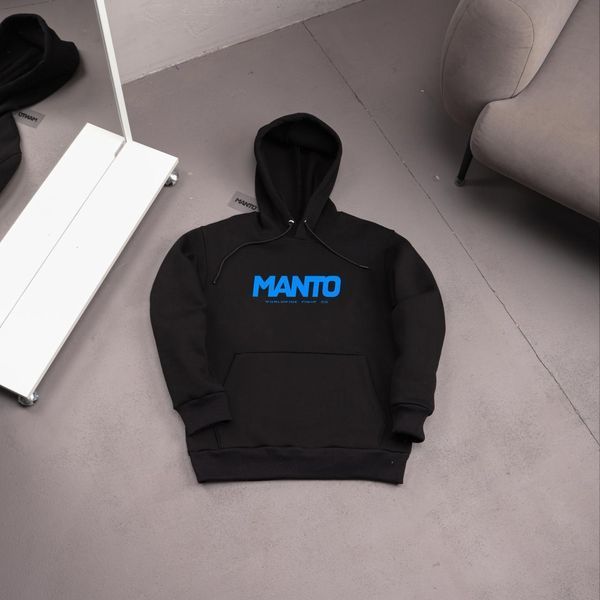 Мужская зимняя кофта Manto Gym бежевая Толстовка Манто с капюшоном Ads-454 фото