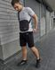 Чоловічий літній костюм Nike Футболка Шорти Барсетка сірий комплект Найк Intr-1587630626 фото 1