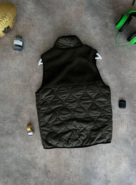 Мужская жилетка Nike без капюшона из плащевки хаки Безрукавка Найк демисезонная Моло-NS5 фото
