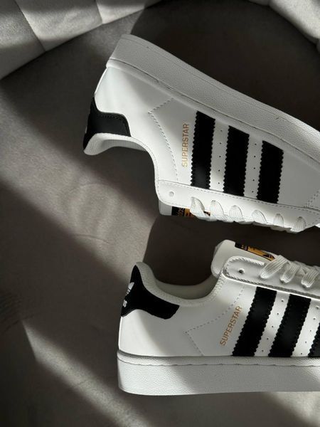 Женские кроссовки Adidas Superstar классические белые Адидас Суперстар весенние осенние Скри-SLP011104 фото