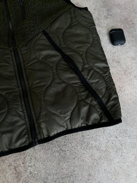 Мужская жилетка Nike без капюшона из плащевки хаки Безрукавка Найк демисезонная Моло-NS5 фото