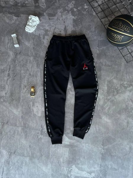 Мужские спортивные штаны Jordan черные Брюки Джордан Моло-JR-203 фото