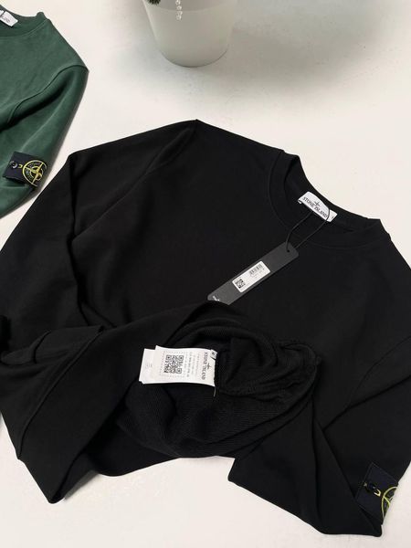 Мужской спортивный костюм Stone Island без капюшона зеленый Комплект Стон Айленд Свитшот Брюки Гла-170 фото