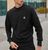 Мужской свитшот Stone Island черный Кофта без капюшона Стон Айленд с патчем Хар-275 фото