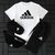 Чоловічий літній костюм Adidas Футболка Шорти Кепка Барсетка білий із чорним Ow-127 фото