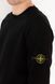 Мужской свитшот Stone Island с патчем черный Мужская кофта без капюшона Стон Айленд Ads-50 1 фото 2