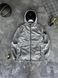 Мужская ветровка Stone Island с патчем серая Куртка Стон Айленд из плащевки Моло-SN105 фото 1