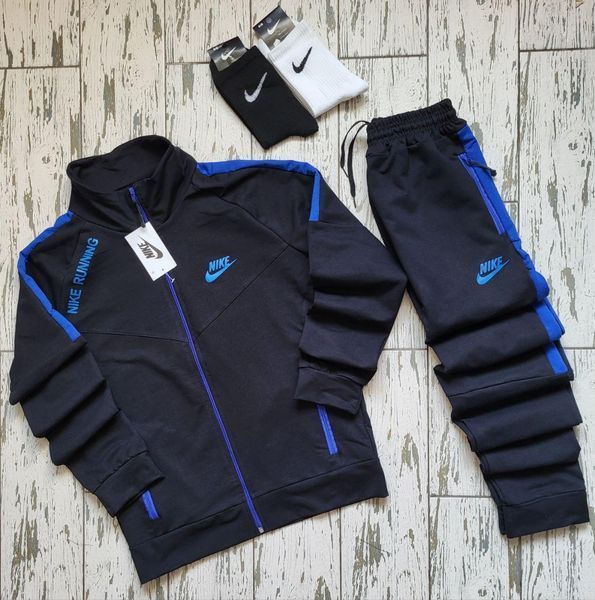 Мужской спортивный костюм Nike красный Комплект Найк Кофта на змейке Штаны Seas-17 фото
