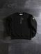 Мужской свитшот Stone Island с патчем черный Мужская кофта без капюшона Стон Айленд Ads-50 1 фото 8