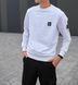 Чоловічий спортивний костюм Stone Island без капюшона білий Комплект Стон Айленд Світшот Штани Мой-1 9 фото 4