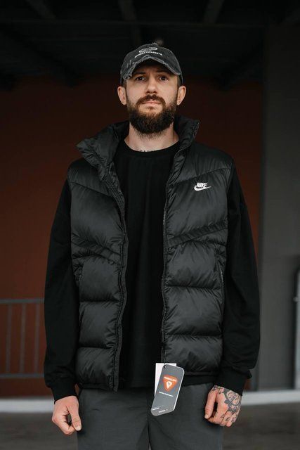 Мужская жилетка Nike Storm-Fit черная Sanv-3\Hub (коп3) фото