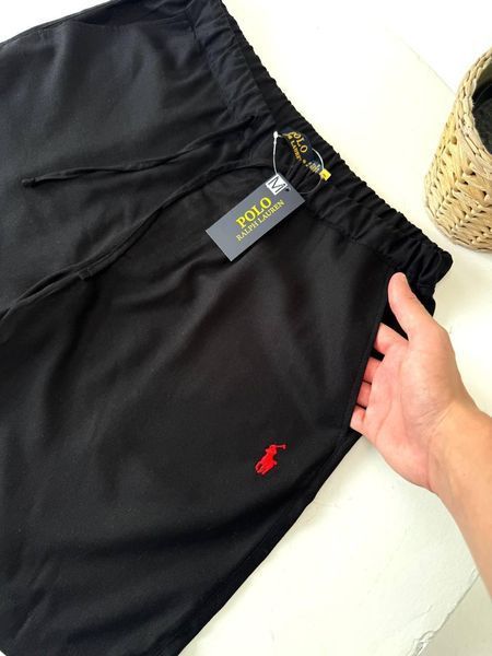 Мужские льняные шорты Polo Ralph Lauren бежевые Cas-6 фото