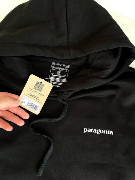 Мужское зимнее худи Patagonia черное Толстовка с капюшоном Патагония Гла-128 фото