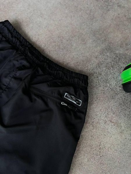 Чоловічі спортивні шорти Nike чорні з лосинами для тренувань Найк Моло-GH204 фото