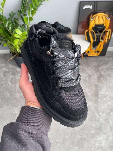 Женские зимние кроссовки UGG Lowmel Sneaker черные Las-1476 фото
