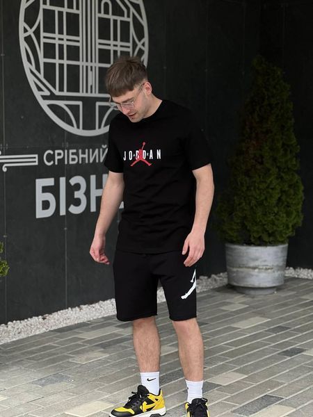 Мужская футболка Jordan черная хлопковая Тенниска Джордан Гла-14 (коп2) фото