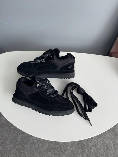 Женские зимние кроссовки UGG Lowmel Sneaker черные Las-1476 фото