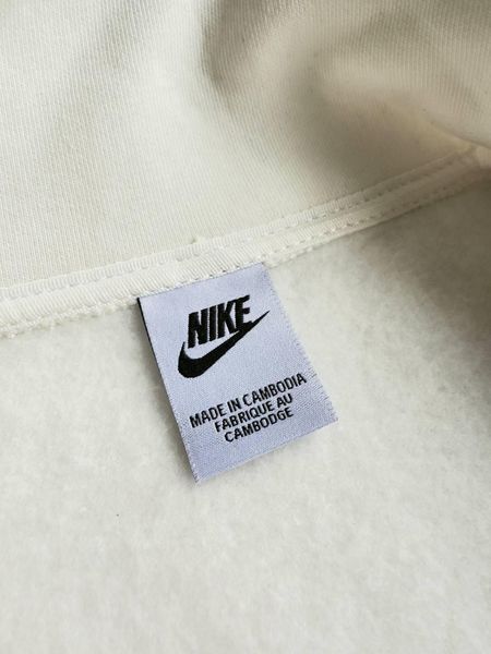 Чоловічий зимовий спортивний костюм Nike з лампасами молочний Комплект Найк без капюшона Хар-702 фото
