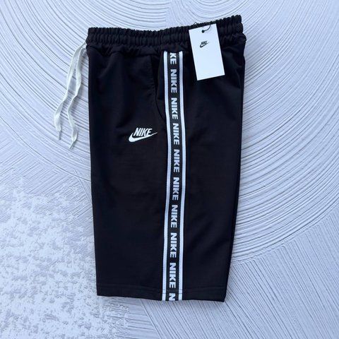 Мужские шорты Nike черные хлопковые Найк Хар-439 фото