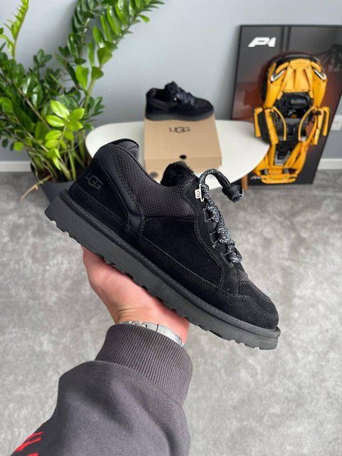 Жіночі зимові кросівки UGG Lowmel Sneaker чорні Las-1476 фото