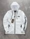 Чоловіча вітрівка The North Face з капюшоном біла Куртка ТНФ весняна Хар-559 фото 1