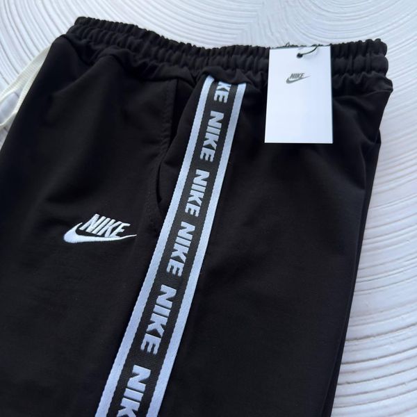 Мужские шорты Nike черные хлопковые Найк Хар-439 фото