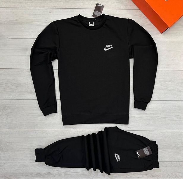 Мужской спортивный костюм Nike без капюшона белый Комплект Найк Свитшот Штаны Will-103 1 фото