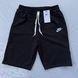 Мужские шорты Nike черные хлопковые Найк Хар-439 фото 4