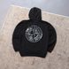 Мужское худи Stone Island черное Толстовка Стон Айленд с капюшоном Ads-404 фото 1