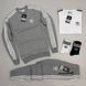 Чоловічий спортивний костюм Adidas без капюшона з лампасами червоний з чорним Комплект Адидас Футболка Хар-229 фото 4