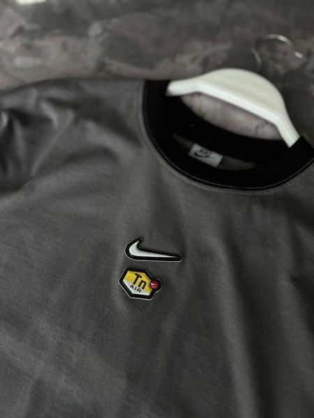Мужской летний костюм Nike Футболка Шорты черный с серым комплект Найк моло-k-55 фото