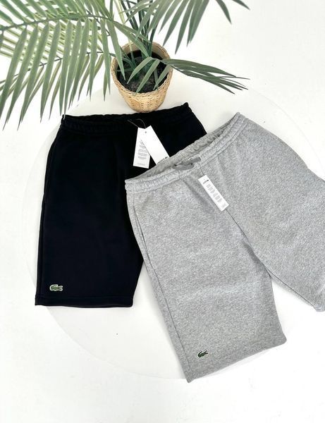 Мужские шорты Lacoste серые Гла-199 фото