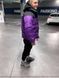 Зимова куртка The North Face фіолетова оверсайз Пуховик ТНФ Arm-TN3 фото 4