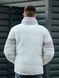 Мужская зимняя куртка двухсторонняя Nike на меху серая без капюшона Пуховик Найк Armo-N3334_09 фото 7