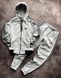Мужской зимний спортивный костюм Adidas серый Комплект Адидас с капюшоном Univer-77 фото 3