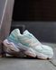Жіночі кросівки New Balance 9060 ментолові Нью Беланс 9060 замшеві Pow-NB153 фото 1
