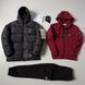 Мужской зимний спортивный костюм Stone Island 3в1 белый с черным Комплект Стон Айленд Костюм Зимняя куртка Хар-371 фото 7