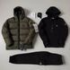 Мужской зимний спортивный костюм Stone Island 3в1 белый с черным Комплект Стон Айленд Костюм Зимняя куртка Хар-371 фото 10