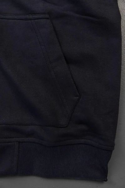 Чоловіча кофта Stone Island антрацит Зіп худи Стон Айленд на блискавці з патчем Hub-36 фото
