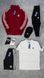 Мужской костюм Adidas 5в1 хаки Набор Адидас Кофта на змейке Штаны Шорты Футболка Кепка Хар-540 1 фото 5