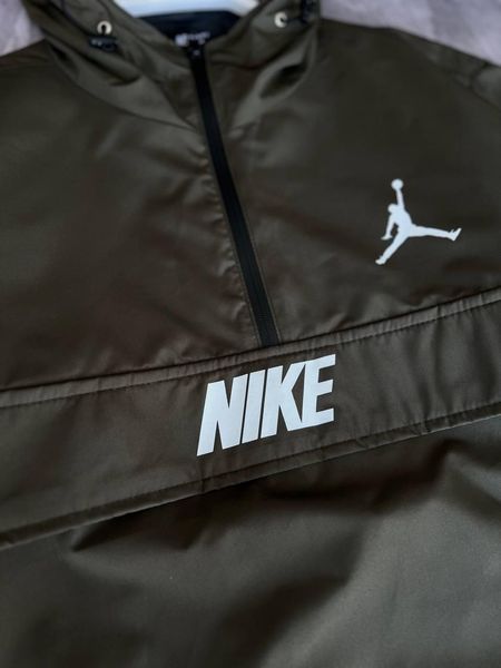 Мужской Анорак Nike хаки Ветровка Найк демисезонная Моло-JN21 фото