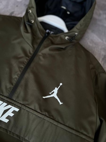 Мужской Анорак Nike хаки Ветровка Найк демисезонная Моло-JN21 фото