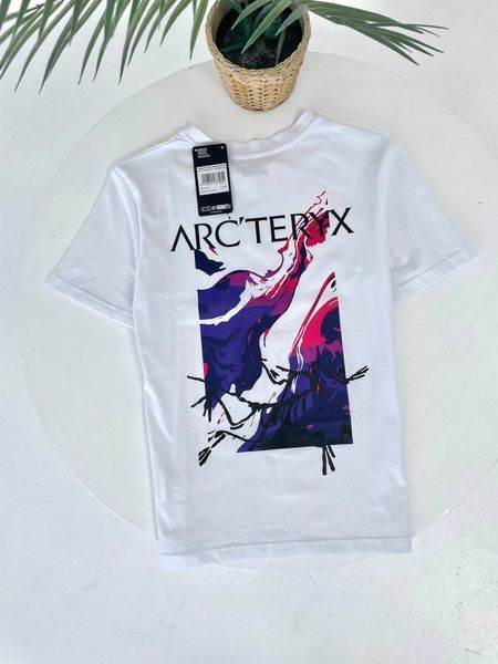 Чоловіча футболка Arcteryx чорна бавовняна Арктерікс Гла-189 фото