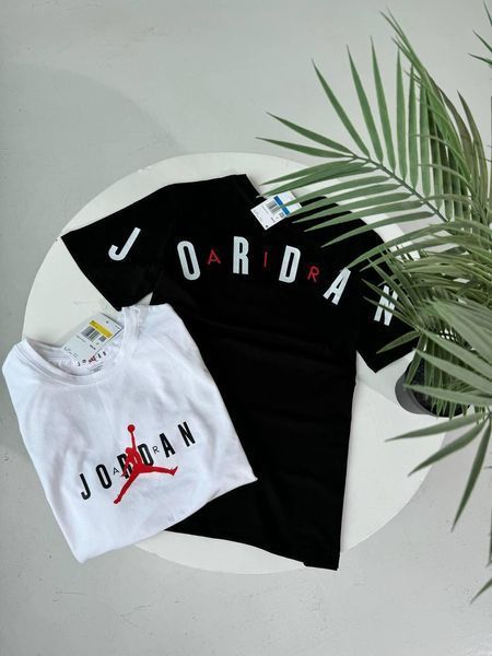 Чоловіча футболка Jordan чорна бавовняна Теніска Джордан Гла-15 фото