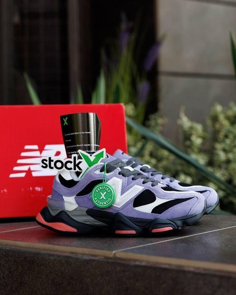 Жіночі кросівки New Balance 9060 фіолетові Нью Беланс 9060 замшеві Pow-NB152 фото